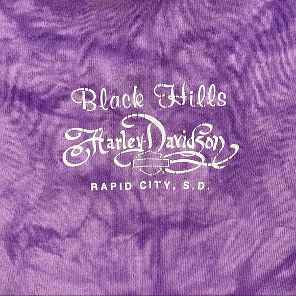 HARLEY-DAVIDSON Purple Tie Dye Sturgis Black Hills Rally Rapid City S.D Tank Top - Picture 6 of 8